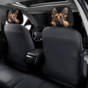2-Piece Border Collie Sheepdog Print Universal Car Headrest Covers