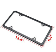 2-Piece Black Stainless-Steel US License Plate Frame Set