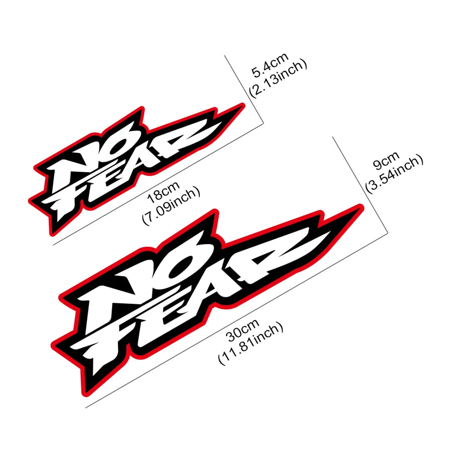 No Fear Graphic Automotive Decal & Wrap Film
