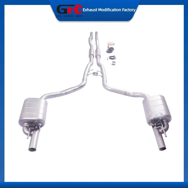 304 Stainless Steel Valved Cat-Back Exhaust System for Jaguar XJ 2010-2019