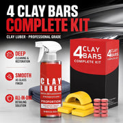 Clay Bar Kit, Complete Clay Bars Auto Detailing Clay Luber Lubricant Car Wash Kit, Premium Grade 4 Clay