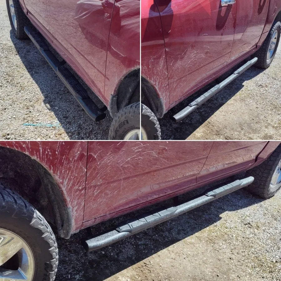 4.3 in Curved Running Boards for 2005–2026 Nissan Frontier Crew Cab