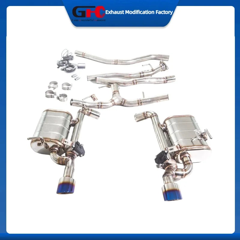 304 Stainless Steel Valved Cat-Back Exhaust System for Honda Civic 1.0T 2017
