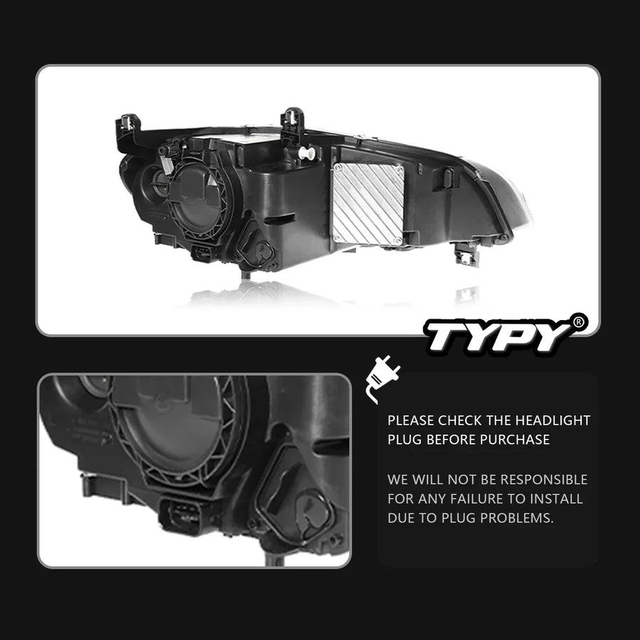 LED Headlight Assembly Set for 2007–2013 BMW X5