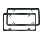 2-Piece Black Stainless-Steel US License Plate Frame Set