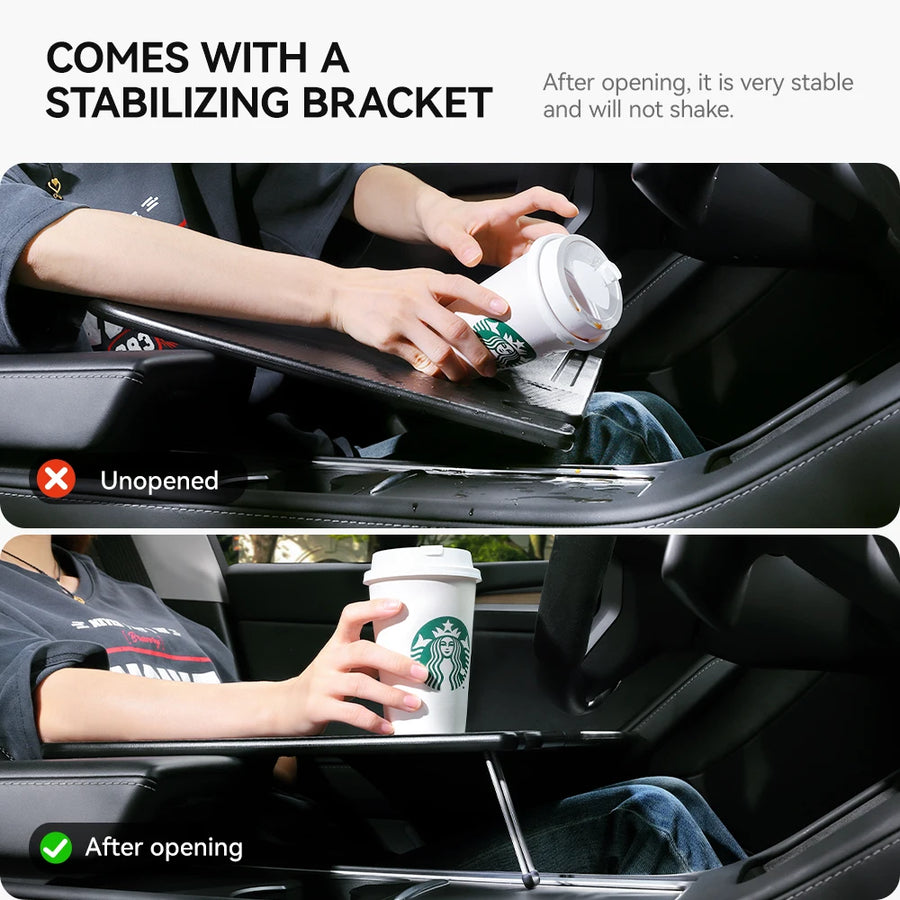 Steering Wheel Laptop and Food Tray for Tesla Model 3, Y, S and X 2018-2025