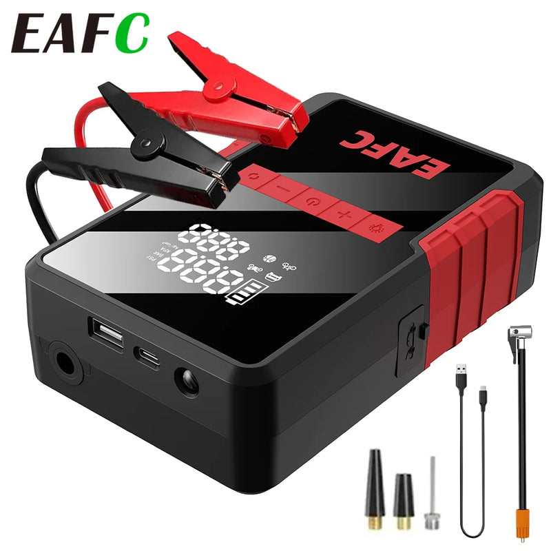 4-in-1 12V Car Jump Starter with 150 PSI Tire Inflator