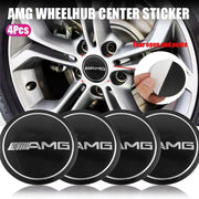 4-Piece 56 mm Wheel Center Cap Emblem Decal Set