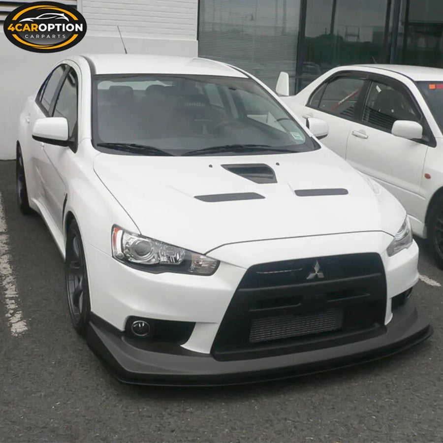 Front Bumper Lip & Splitter for 2008–2015 Mitsubishi Lancer Evolution X – V Style