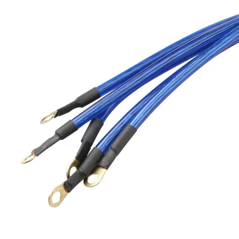 Universal 5-Point Automotive Grounding Wire Kit - 0.6m, 0.8m or 1m