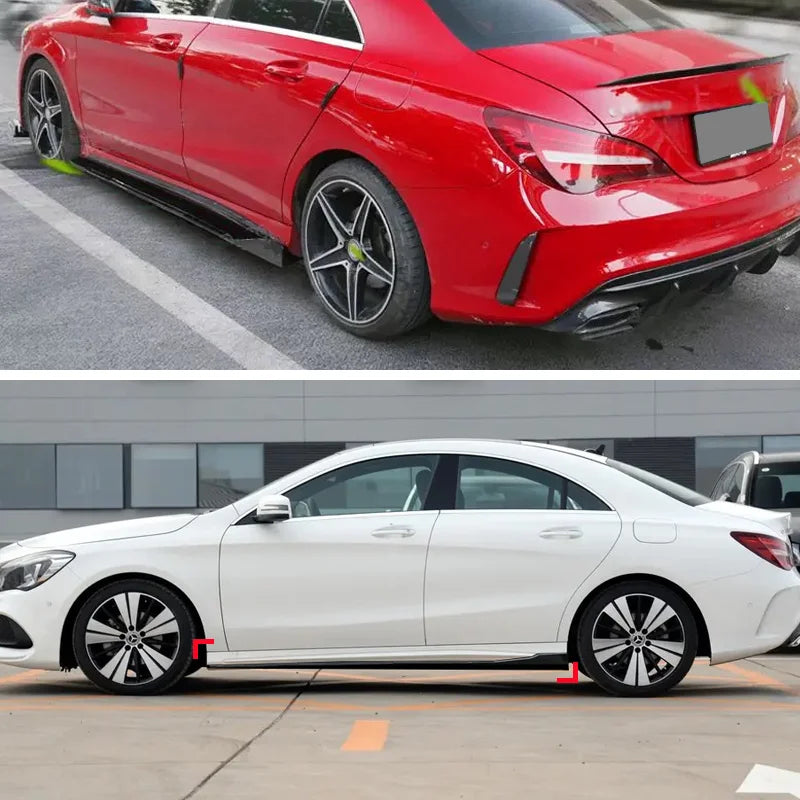 8-Piece 86.6-Inch Side Skirt Kit for Mercedes-Benz CLA-Class