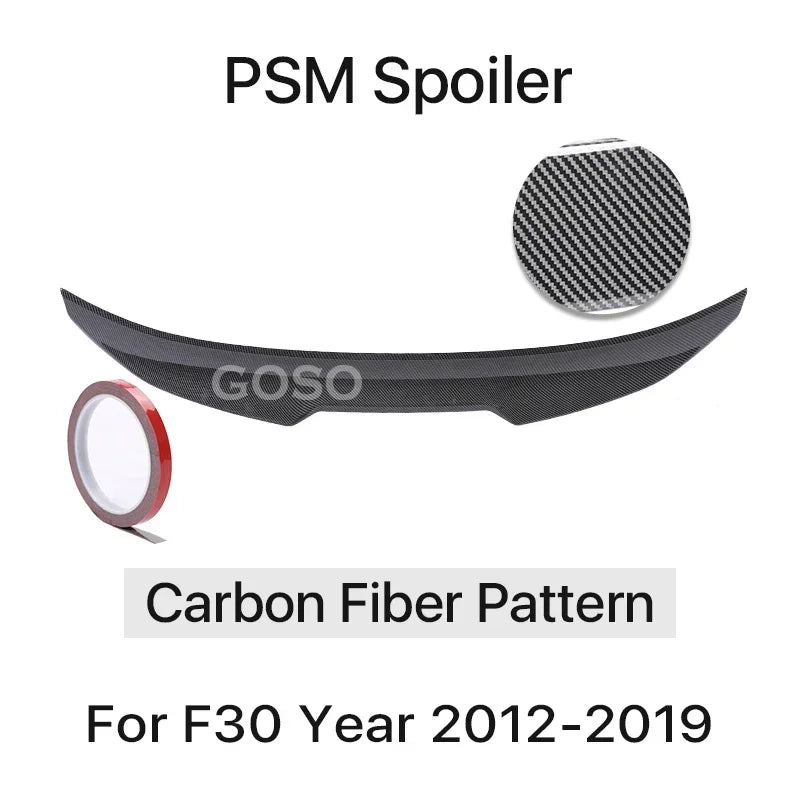 M4-Style Rear Trunk Spoiler for BMW 3 Series F30/F31/F35 2012-2019