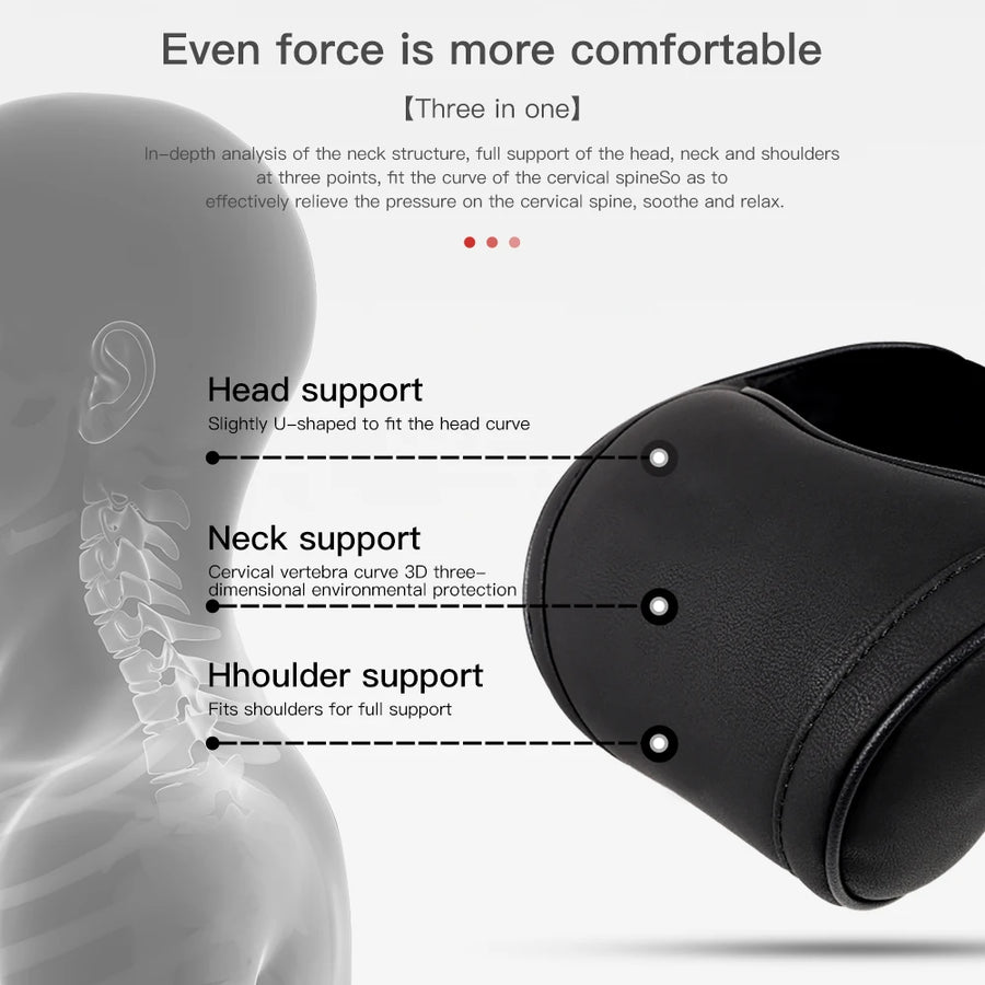 Memory-Foam Neck Pillow and Lumbar Support for Tesla Model 3/Y