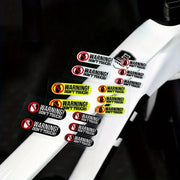 Warning “Don’t Touch” Waterproof Vinyl Decal Set – 3 Colors