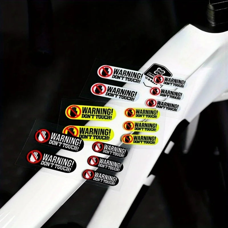 Warning “Don’t Touch” Waterproof Vinyl Decal Set – 3 Colors
