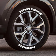 4-Piece 3D Tire Lettering Decal Set