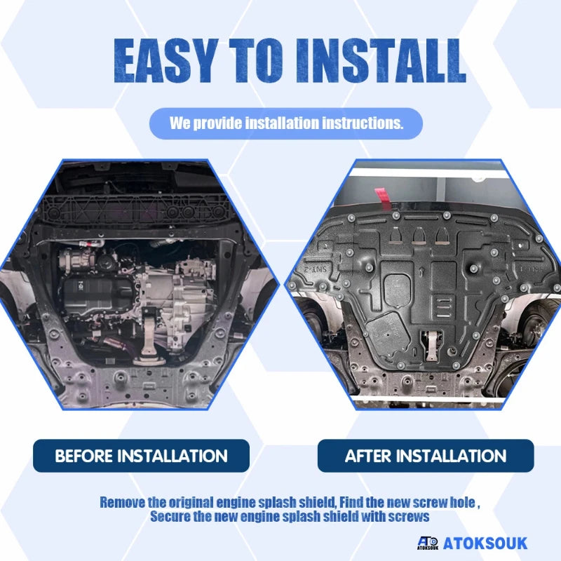 Front Engine Splash Shield for Hyundai Sonata 2020-2023