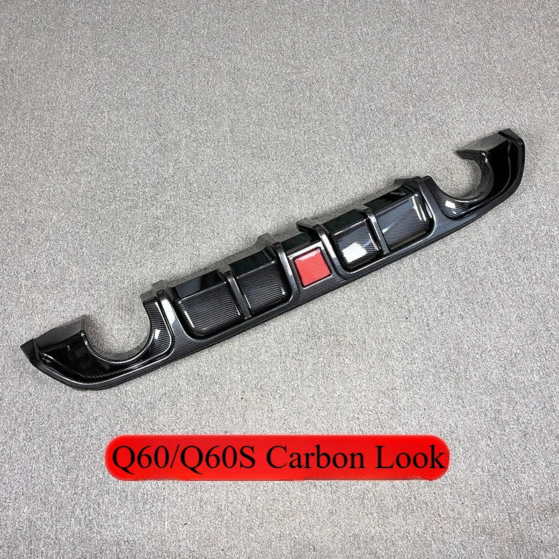 Front Bumper Lip Splitter for Infiniti Q60/Q60S 2017-2019