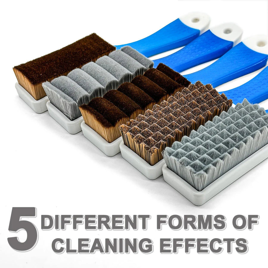 Nylon Car Detailing Brushes - Assorted Shapes & Firmness