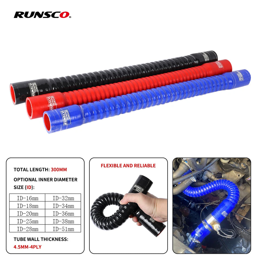 Universal 30cm Silicone Coolant & Intake Hose, 32-51mm