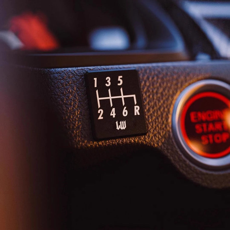 Manual Transmission Shift Pattern Decal