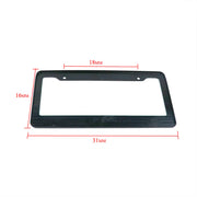 Black California-Style License Plate Frame
