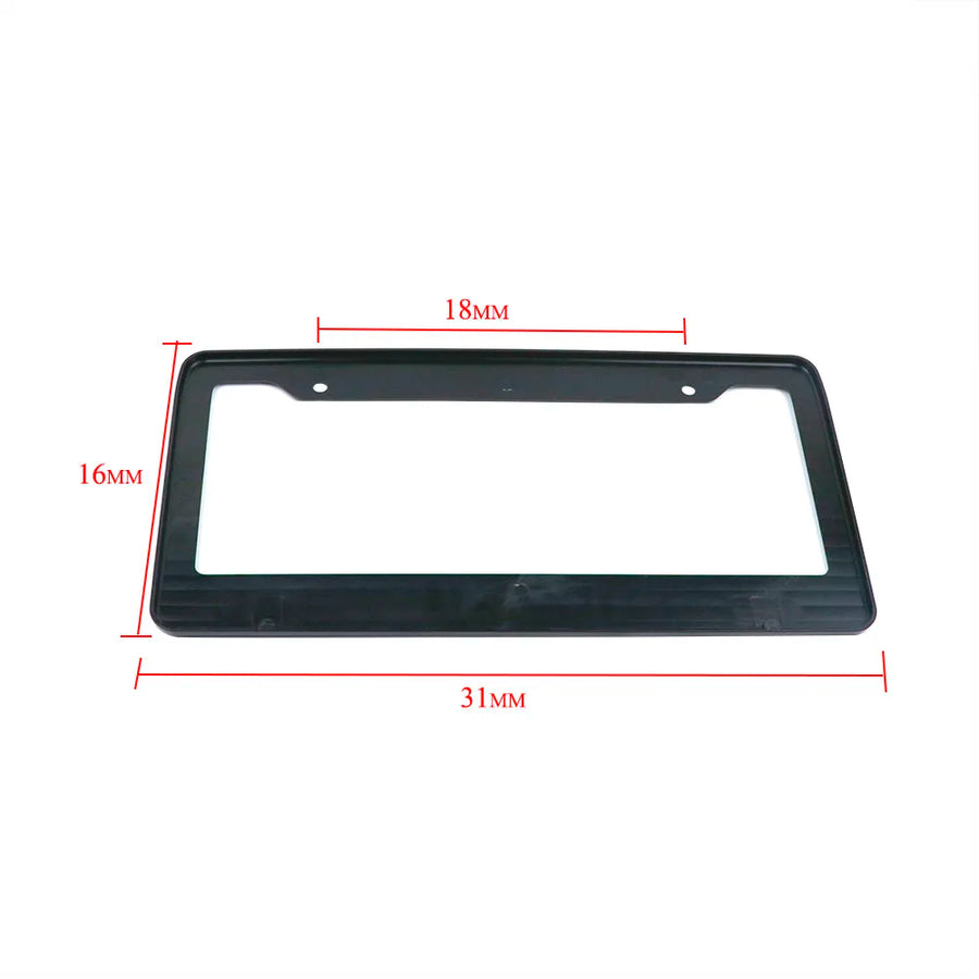 Black California-Style License Plate Frame