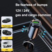 USB-C PD and QC Car Charger Adapter
