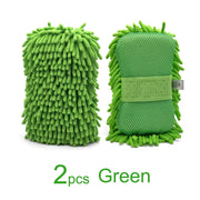 Chenille & Mesh Car Wash Mitts, 2-Pack