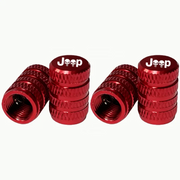 4-Piece Aluminum Tire Valve Cap Set for Jeep Models