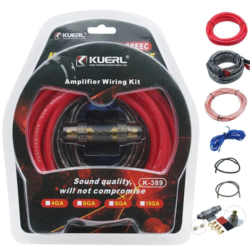 4-Gauge 2300W Car Amplifier Wiring Kit