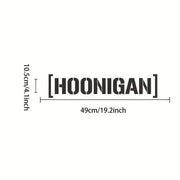 Hoonigan Reflective Letter Car Decal – 49 x 10.5 cm