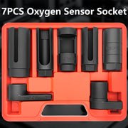 7-Piece Oxygen Sensor Socket Set, 22/27/29mm