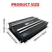 4-Channel Class AB 8800W Max Bridgeable Car Audio Amplifier
