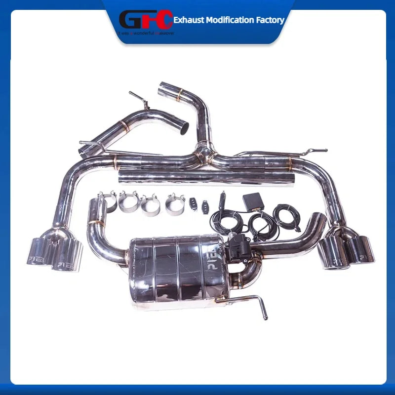 Valved Cat-Back Exhaust System for Audi A3 1.4T/1.8T/2.0T