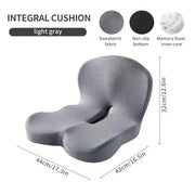 Memory-Foam Car Lumbar Support Cushion