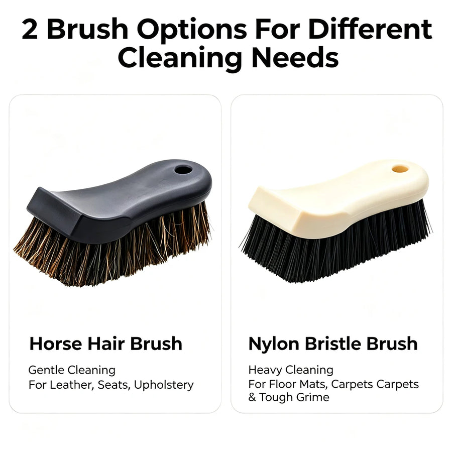 Horsehair & Nylon Car Interior Cleaning Brushes