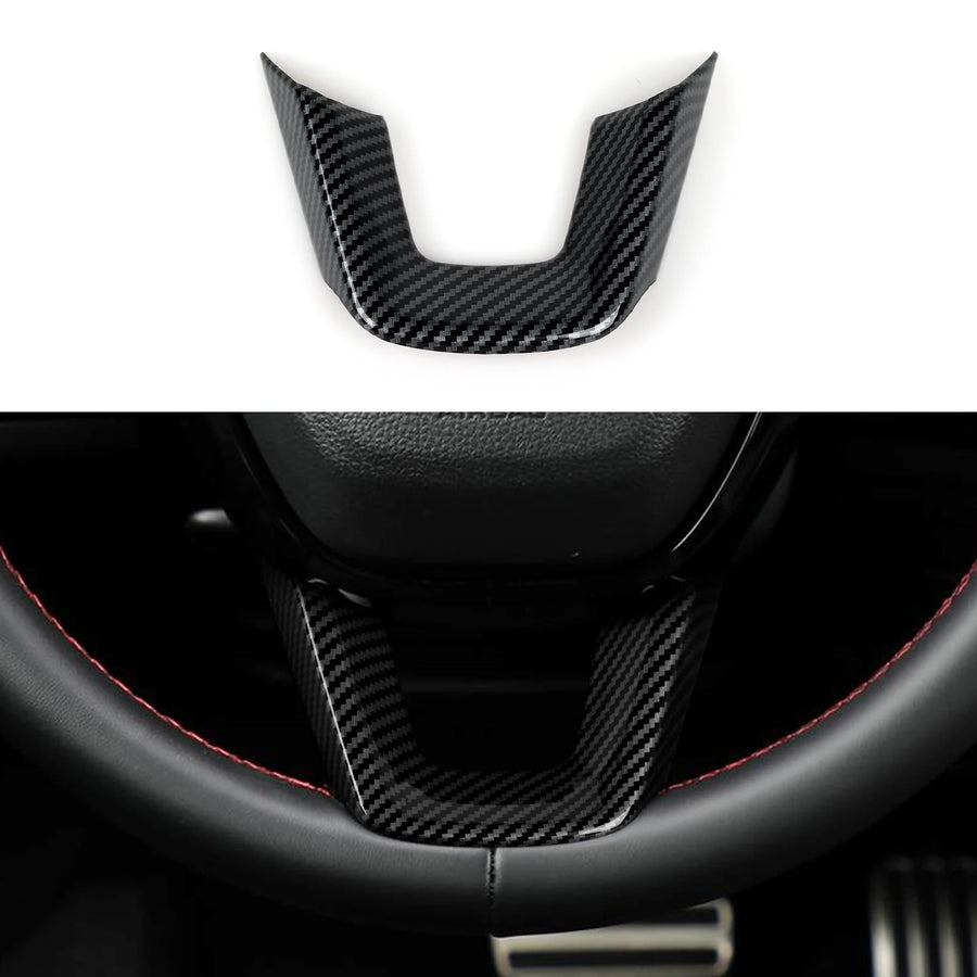 Carbon-Fiber-style Center Console and Gear Shift Panel Trim for Honda Civic 2022-2026