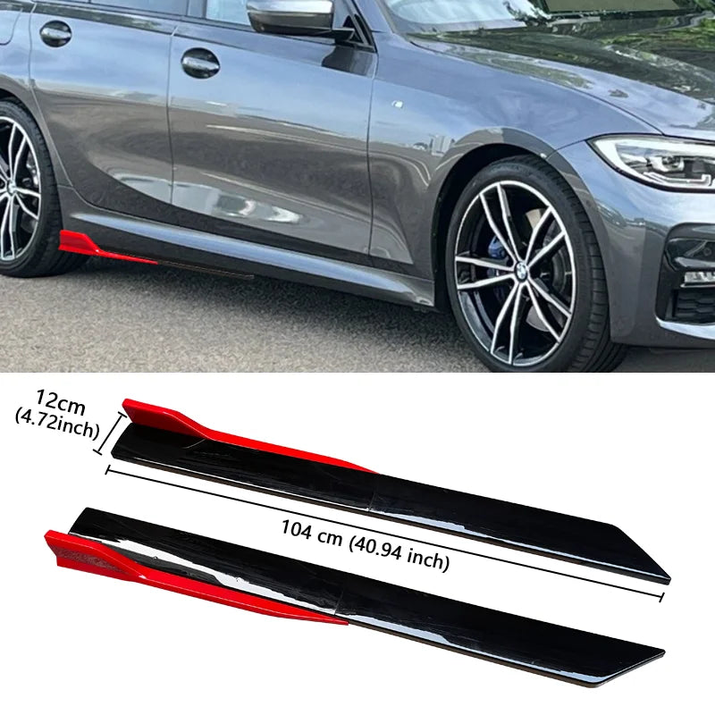 4-Piece 41-Inch Side Skirt Extension Kit for BMW
