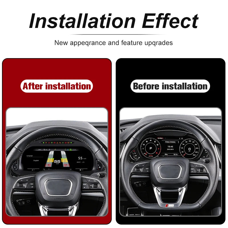 12.3-Inch Digital Instrument Cluster for Audi Q5 2009–2018