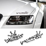 Reflective Headlight Eyelid Vinyl Decal