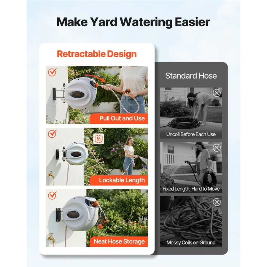 Retractable Water Hose Reel