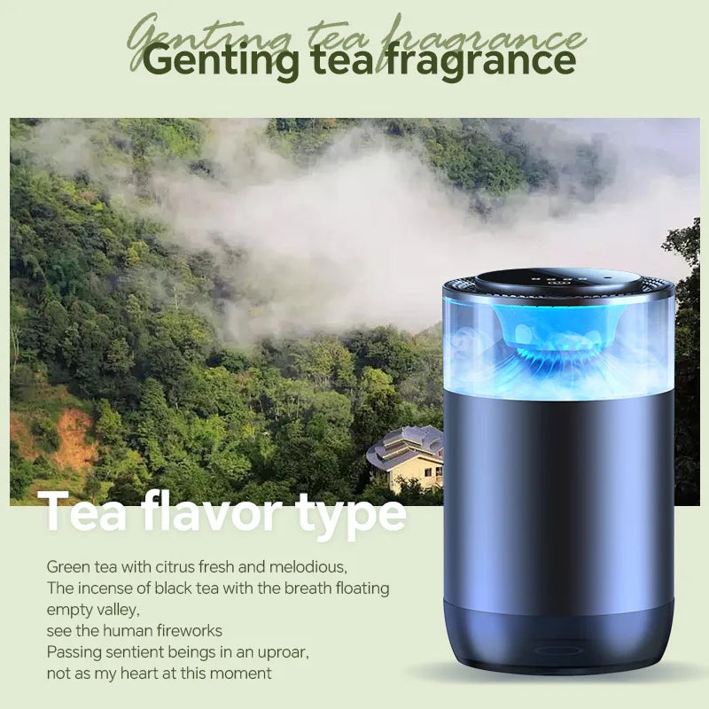 Rechargeable Smart Car Aroma Diffuser with RGB Ambient Light