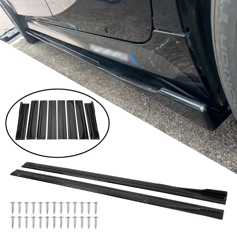 Gloss Black Side Skirt Extension Set for BMW E92