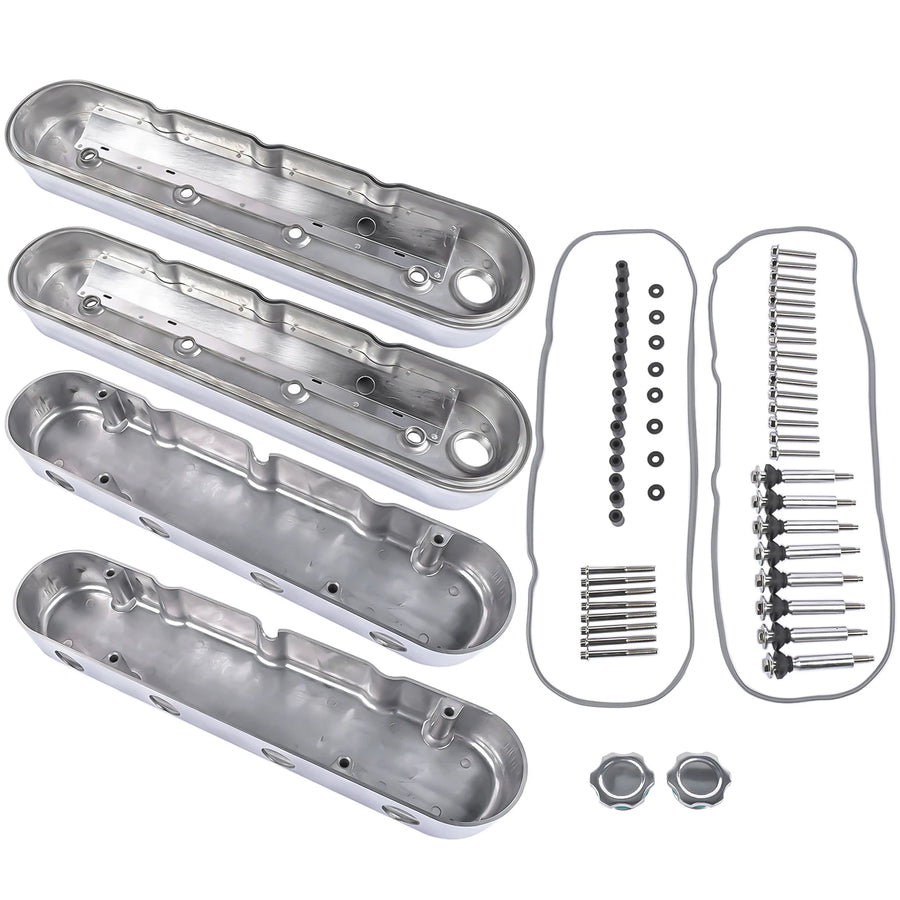 Polished Engine Valve Cover Pair for Chevrolet GM LS Engines