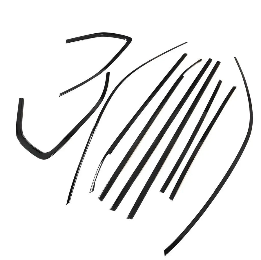 BMW X5 F15 10-Piece Gloss-Black Stainless Window Trim Set – 2014–2018