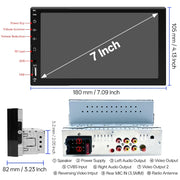 7-Inch Single-DIN CarPlay and Android Auto Touchscreen Receiver