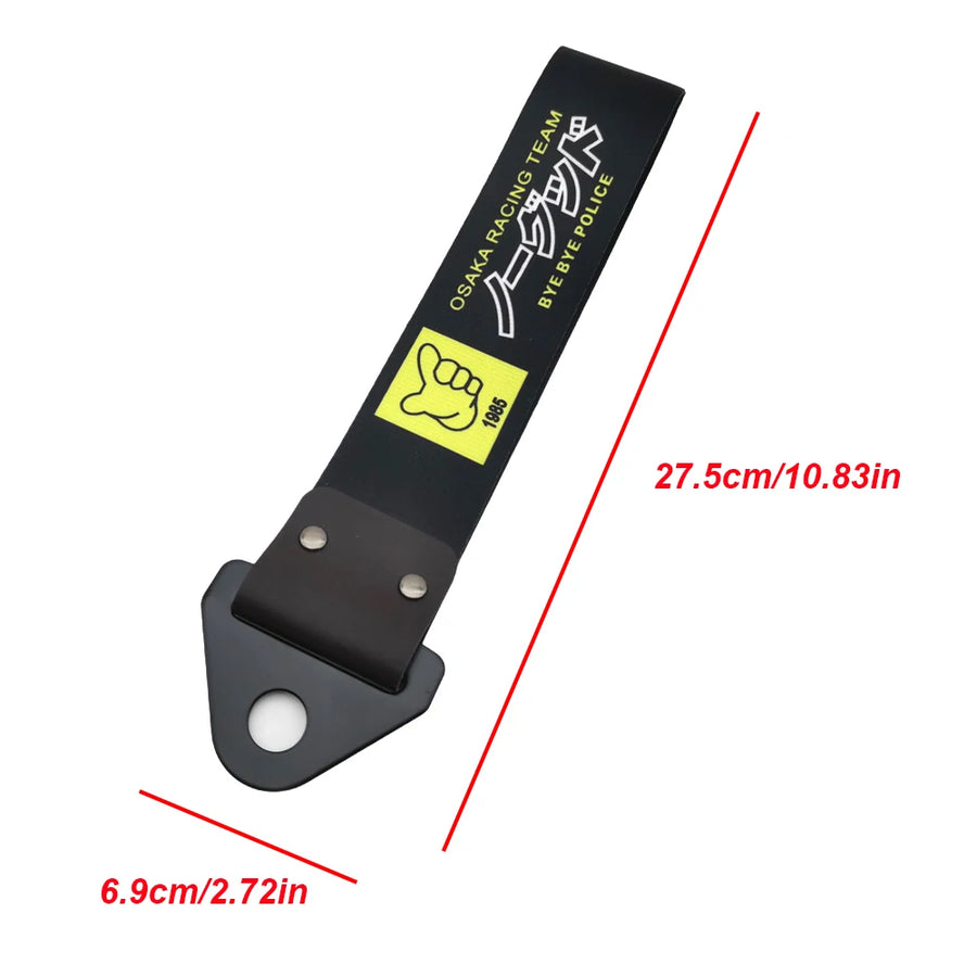 Red Sun-Style Decorative Tow Strap