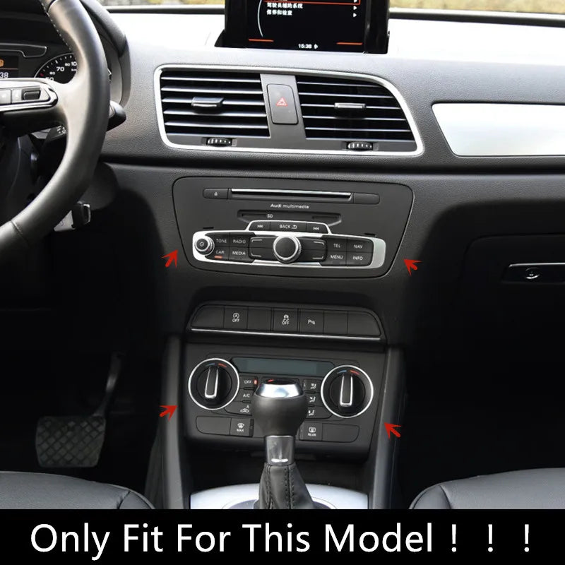 Carbon-Fiber-Style Console Trim for 2012–2018 Audi Q3 8U