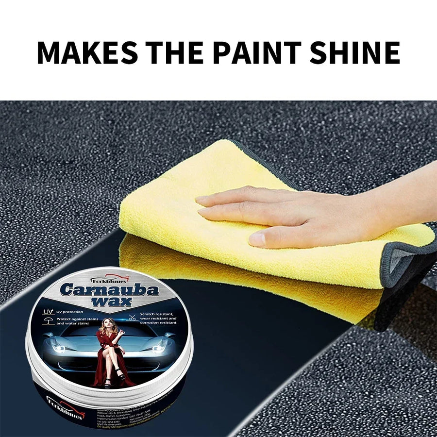 Crystal-Plating Car Wax Set with Applicator Sponge